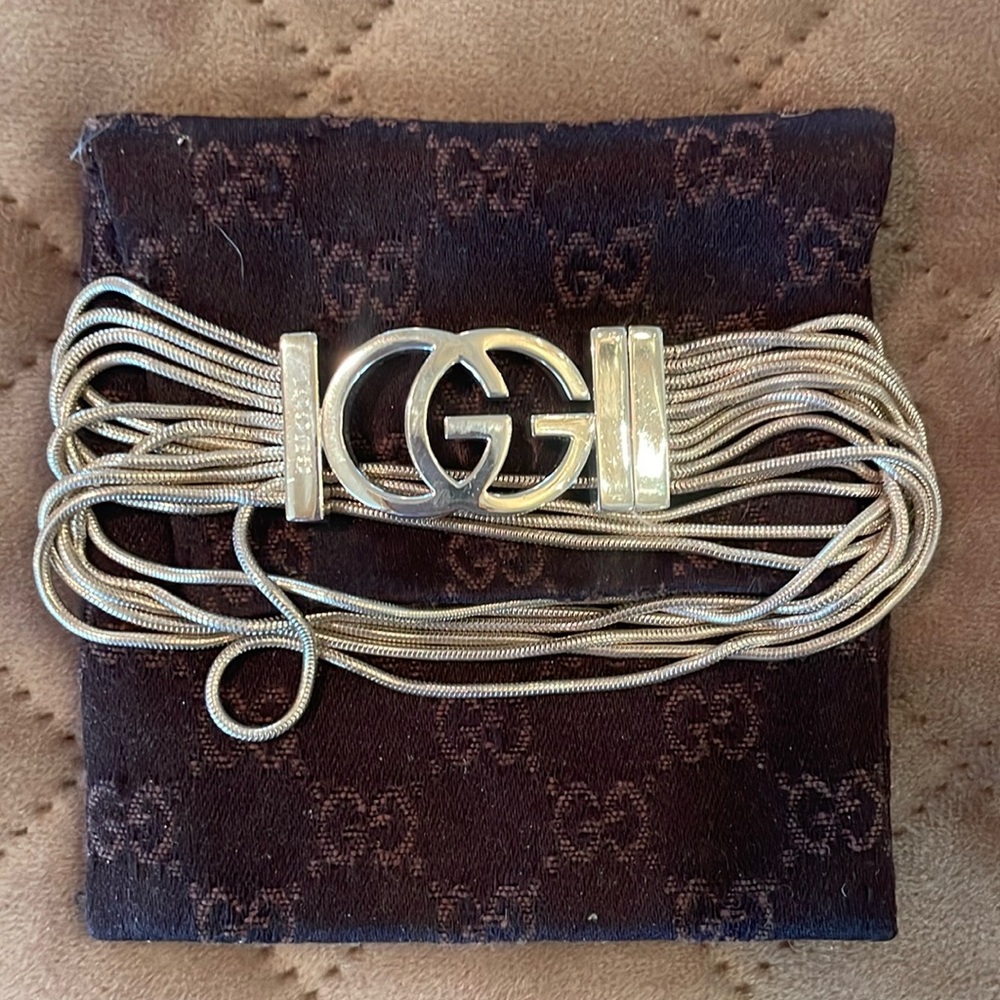 Gucci Metallic Logo Bracelet